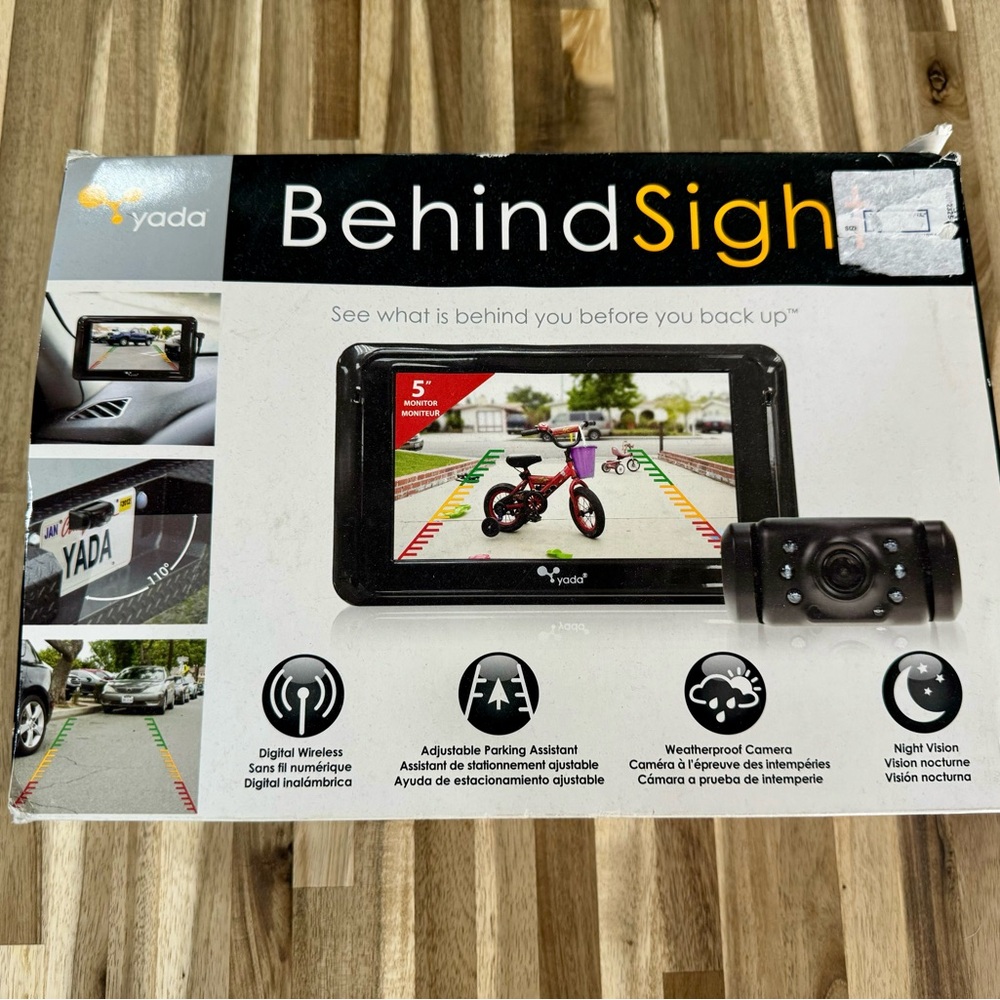 Ada Black BehindSight Car Backup Camera System